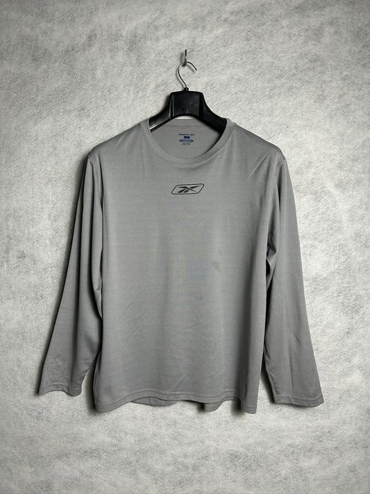 Reebok Light Gray Full Sleeves T-Shirt - L/G