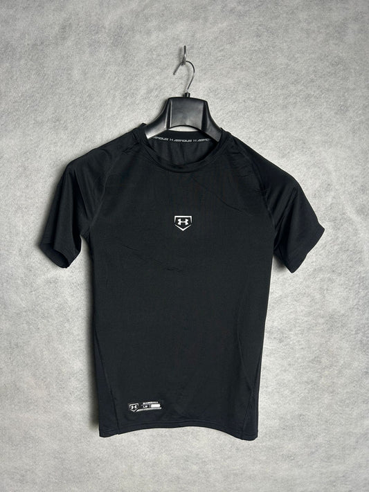Under Armour Black Round Tee - Juniors Large