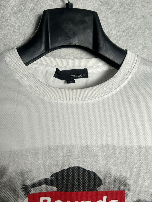 Abtech White Bound Round Tee - Large