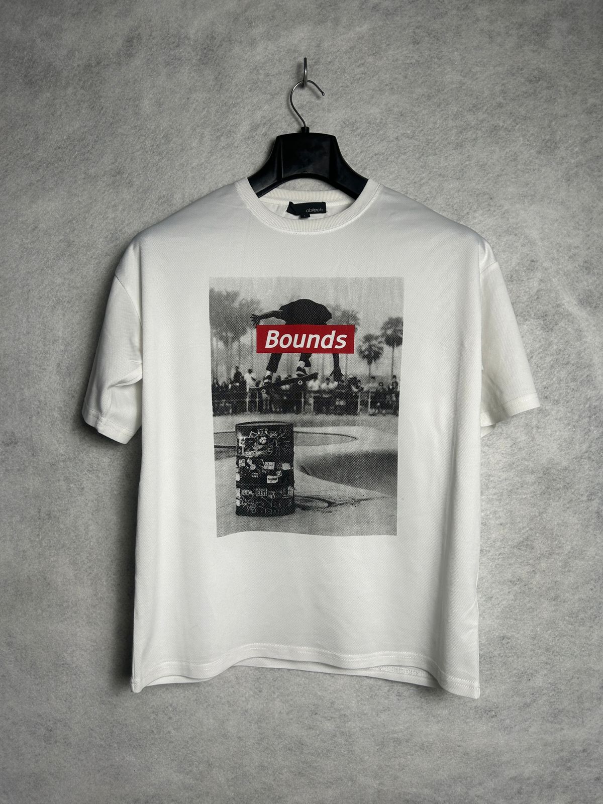 Abtech White Bound Round Tee - Large