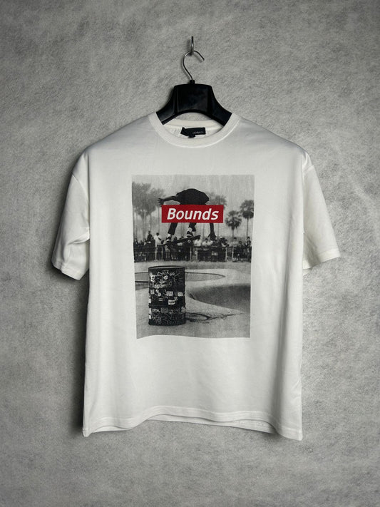 Abtech White Bound Round Tee - Large