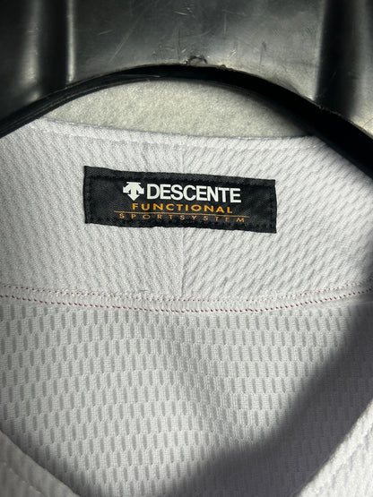 Descente White Baseball Jersey - Medium