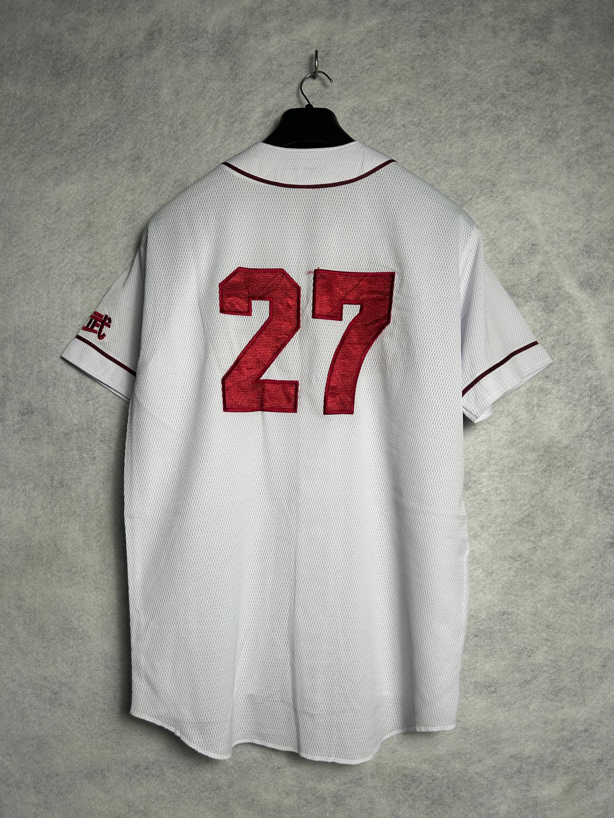 Descente White Baseball Jersey - Medium