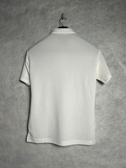 Yonex White Polo Black Logo - Small