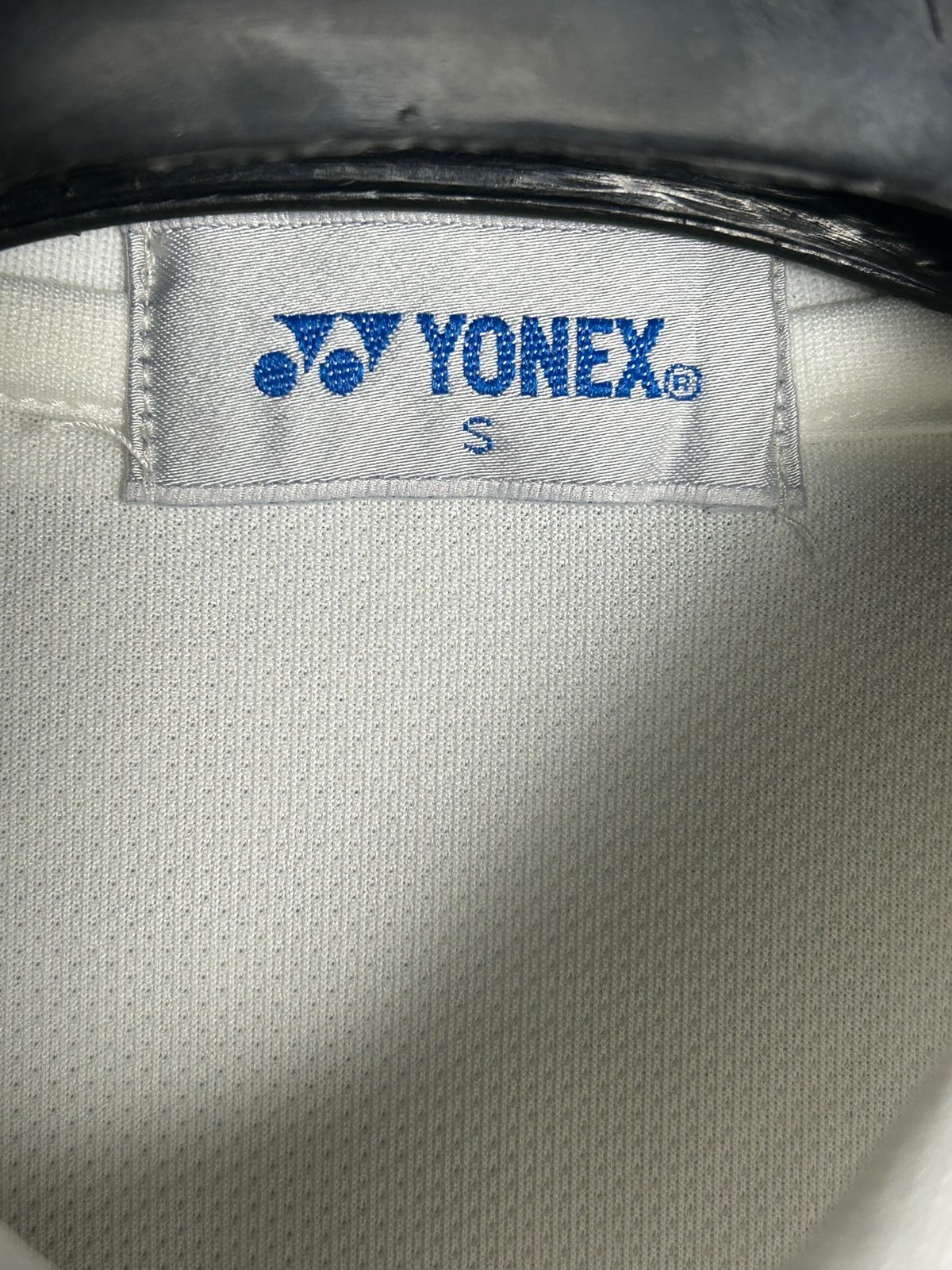Yonex White Polo Black Logo - Small