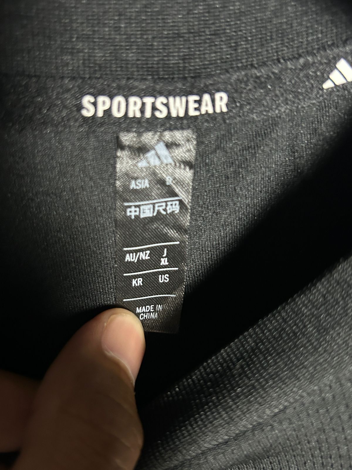 Adidas AeroReady Sportswear Black Round Tee - XL