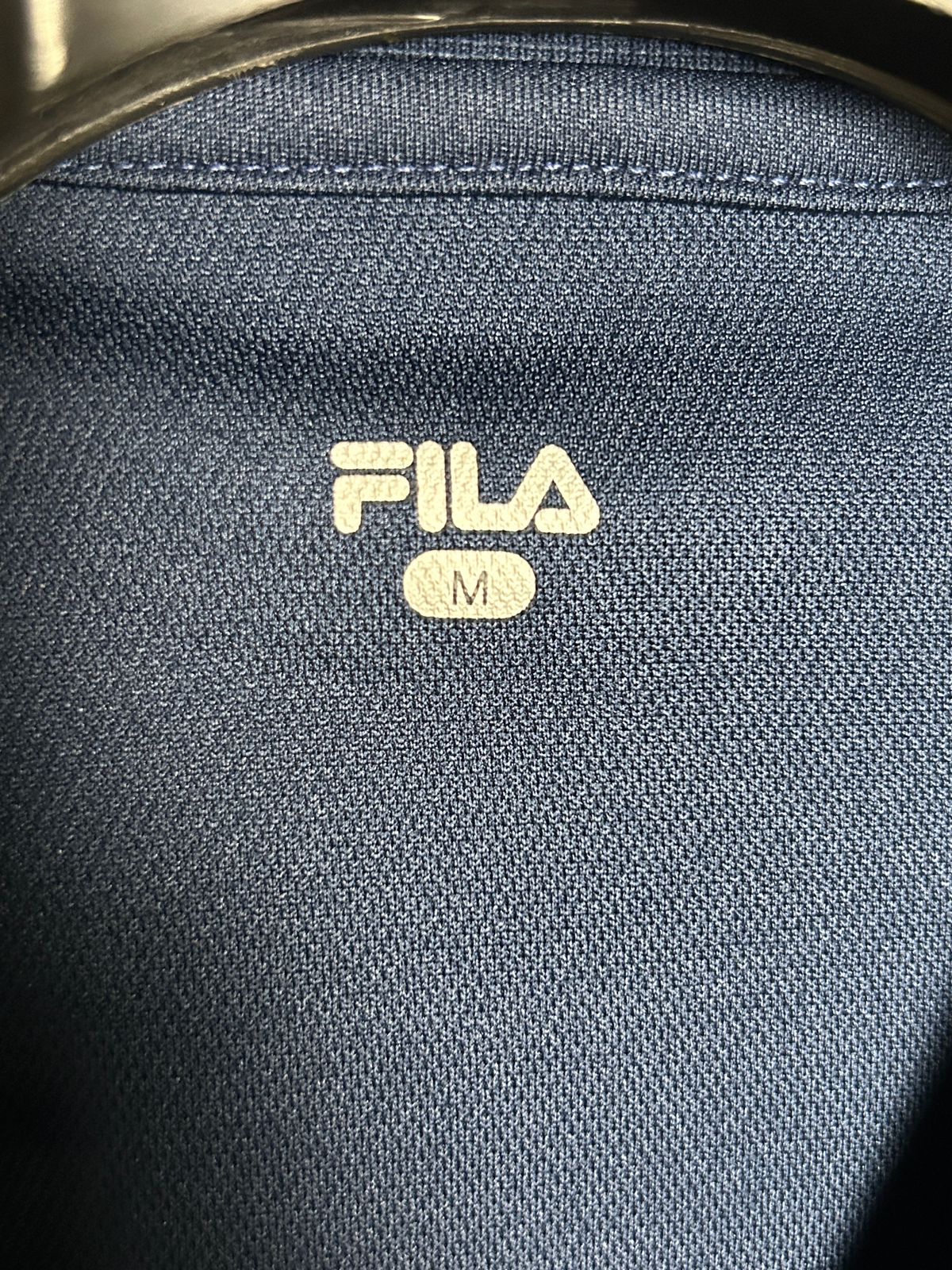 Fila Blue Full Sleeves Round Tee - Medium