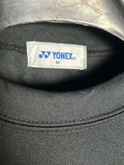 Yonex Black Round Neck Tee - Medium