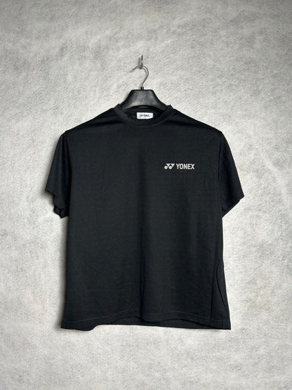Yonex Black Round Neck Tee - Medium