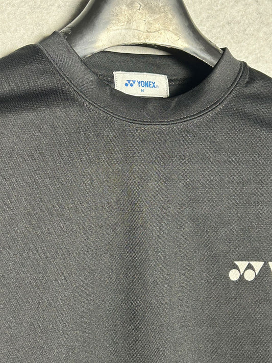 Yonex Black Round Neck Tee - Medium