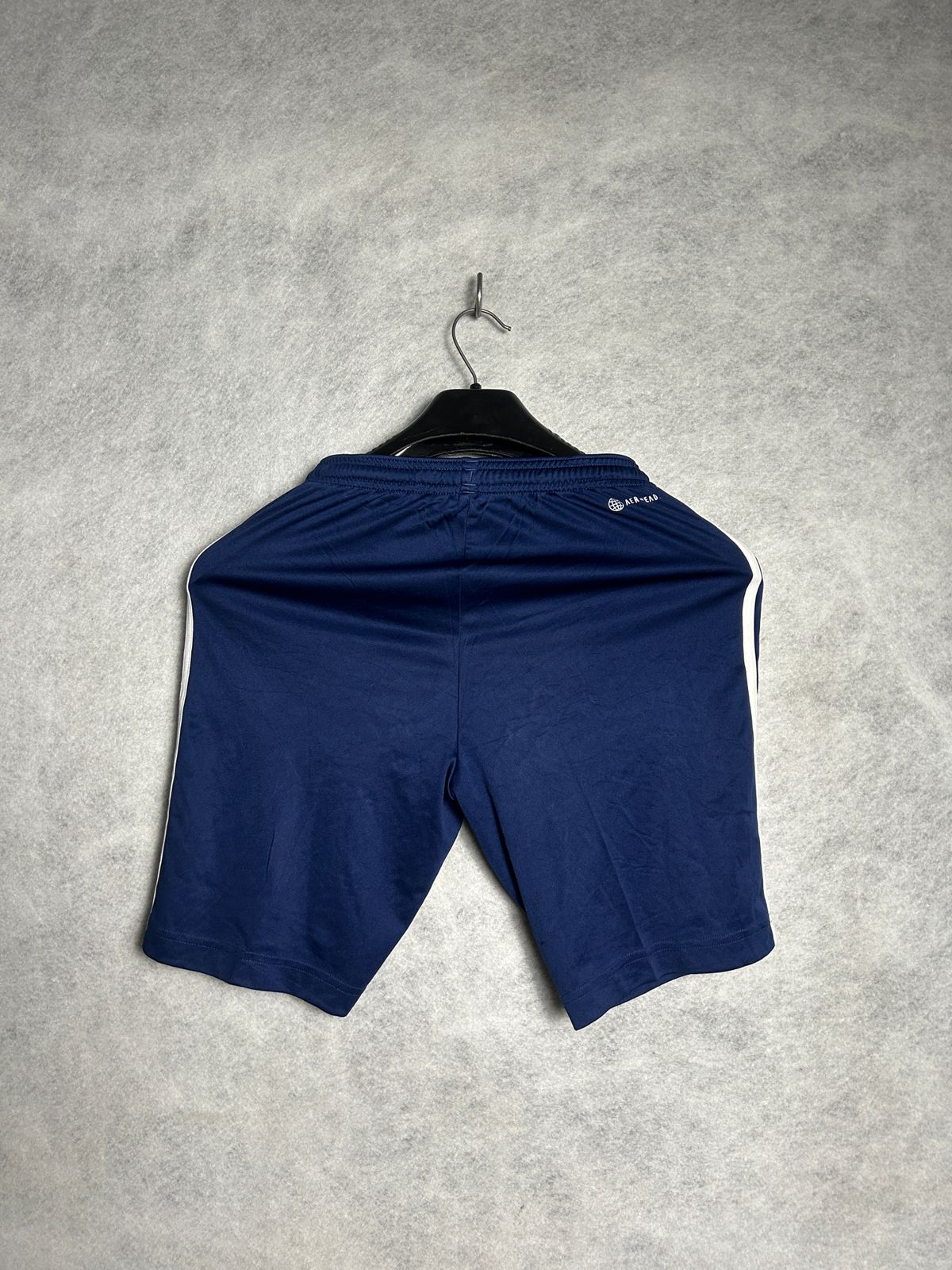 Adidas INK Blue Short White Stripes - Small