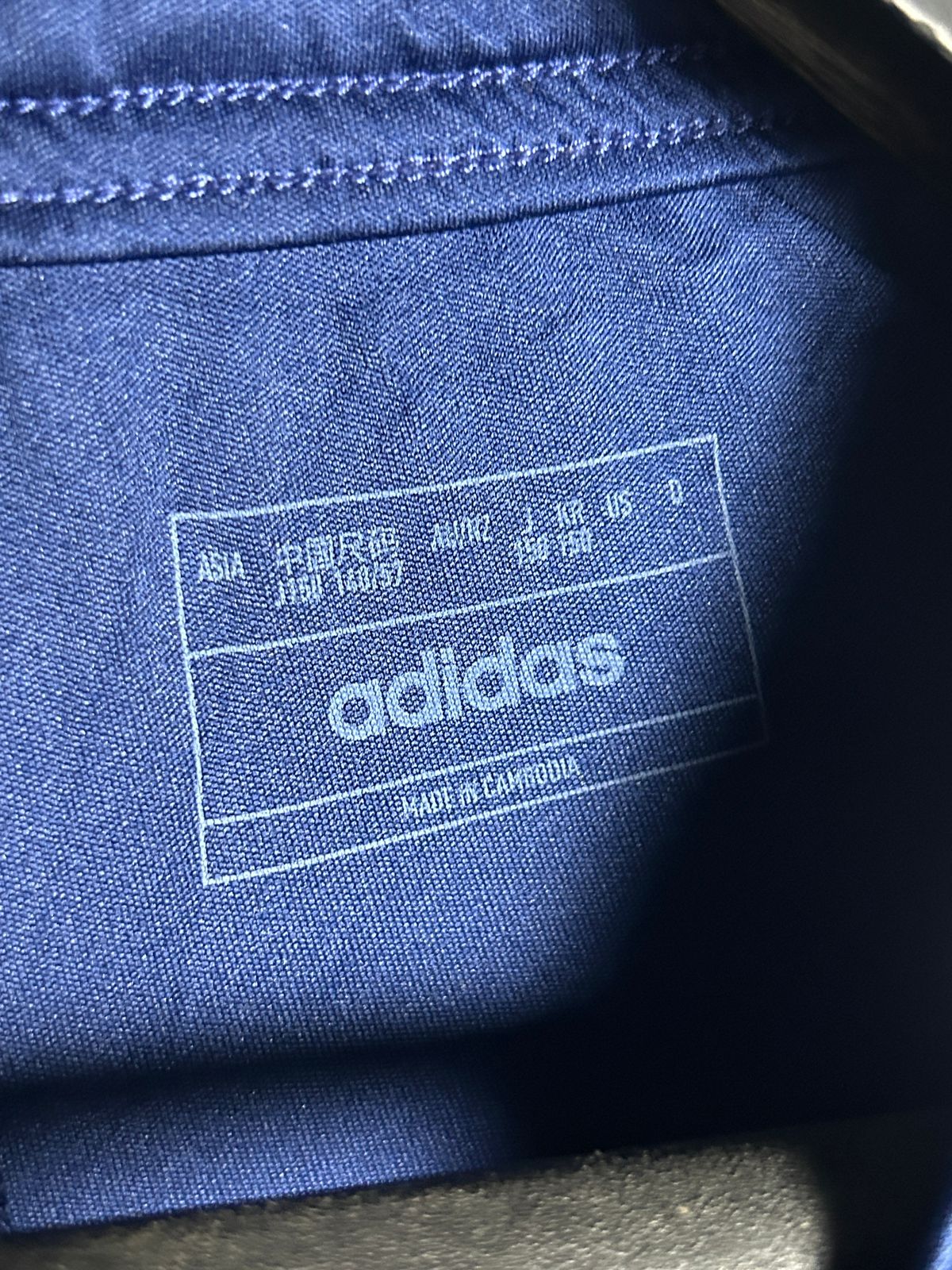 Adidas INK Blue Short White Stripes - Small