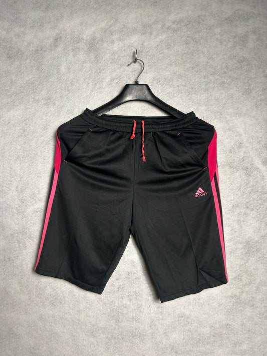 Adidas Black Short Pink Stripes - Small
