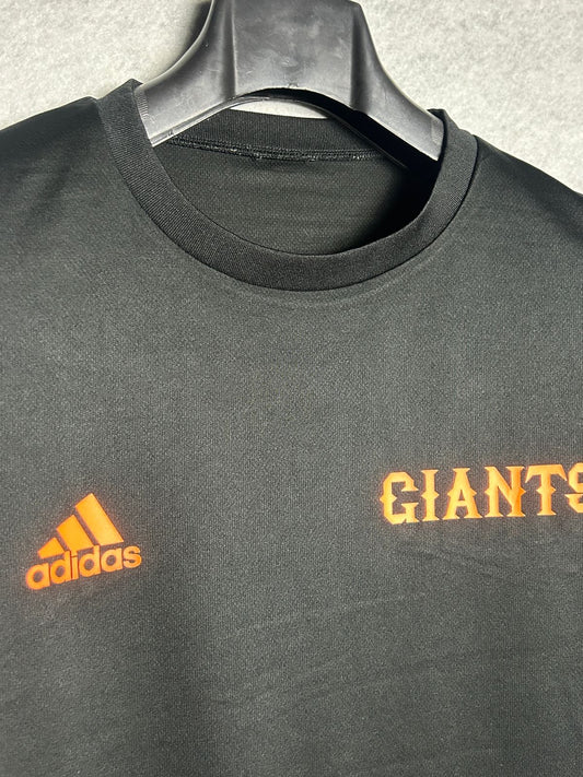Adidas Giants Black Fitted Round Neck - XXL
