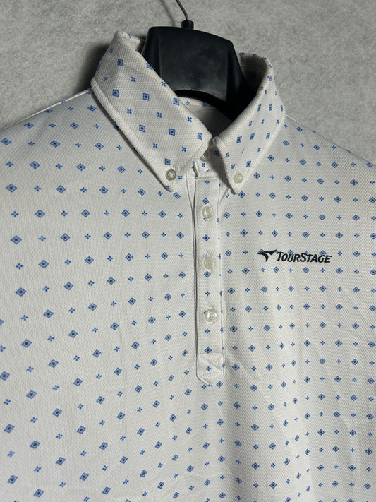 Tour Star White Polo - Medium