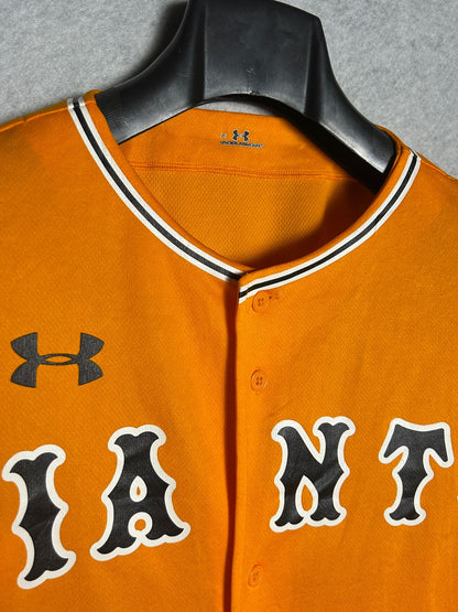 Under Armour Orange Giants Baseball Jersey - Large