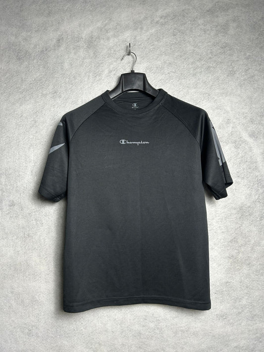 Champion Black Round Neck - Large