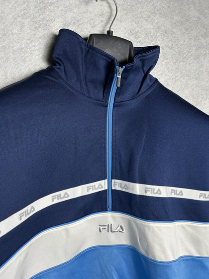 Fila Blue QTR Zip Upper - Large