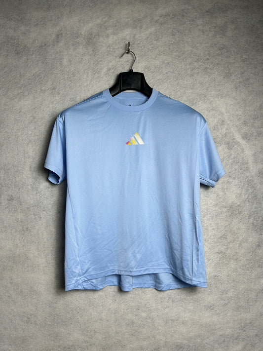 Adidas Ice Blue Round Tee - Medium