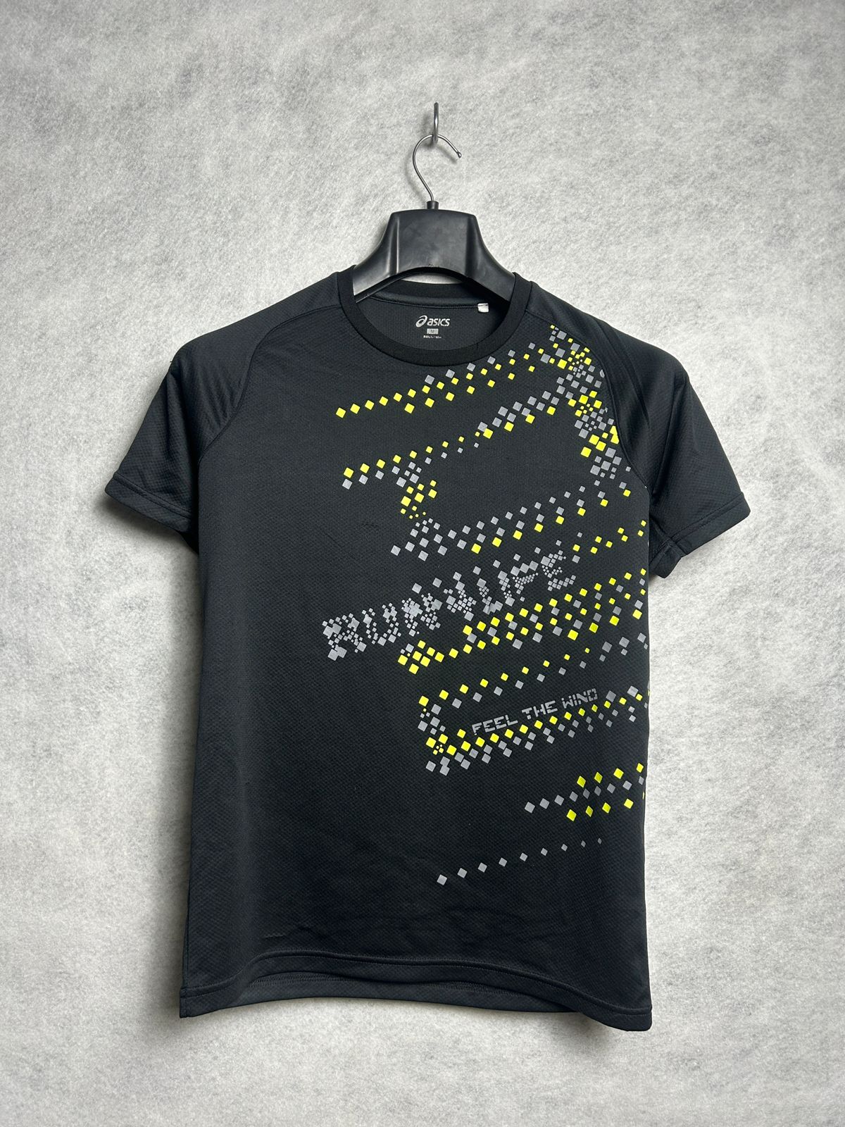 Asics Black Round Neck (Run4Life) - Medium