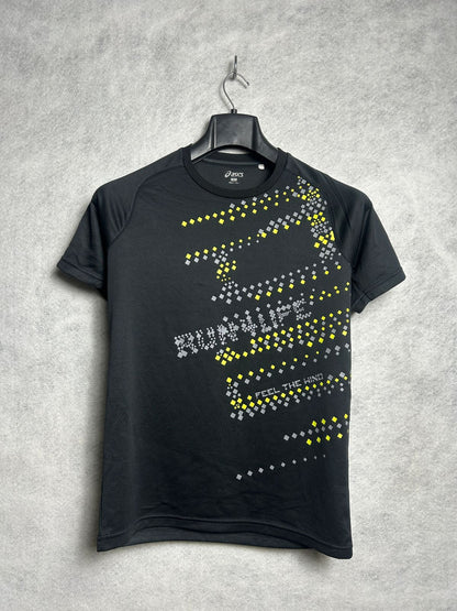 Asics Black Round Neck (Run4Life) - Medium