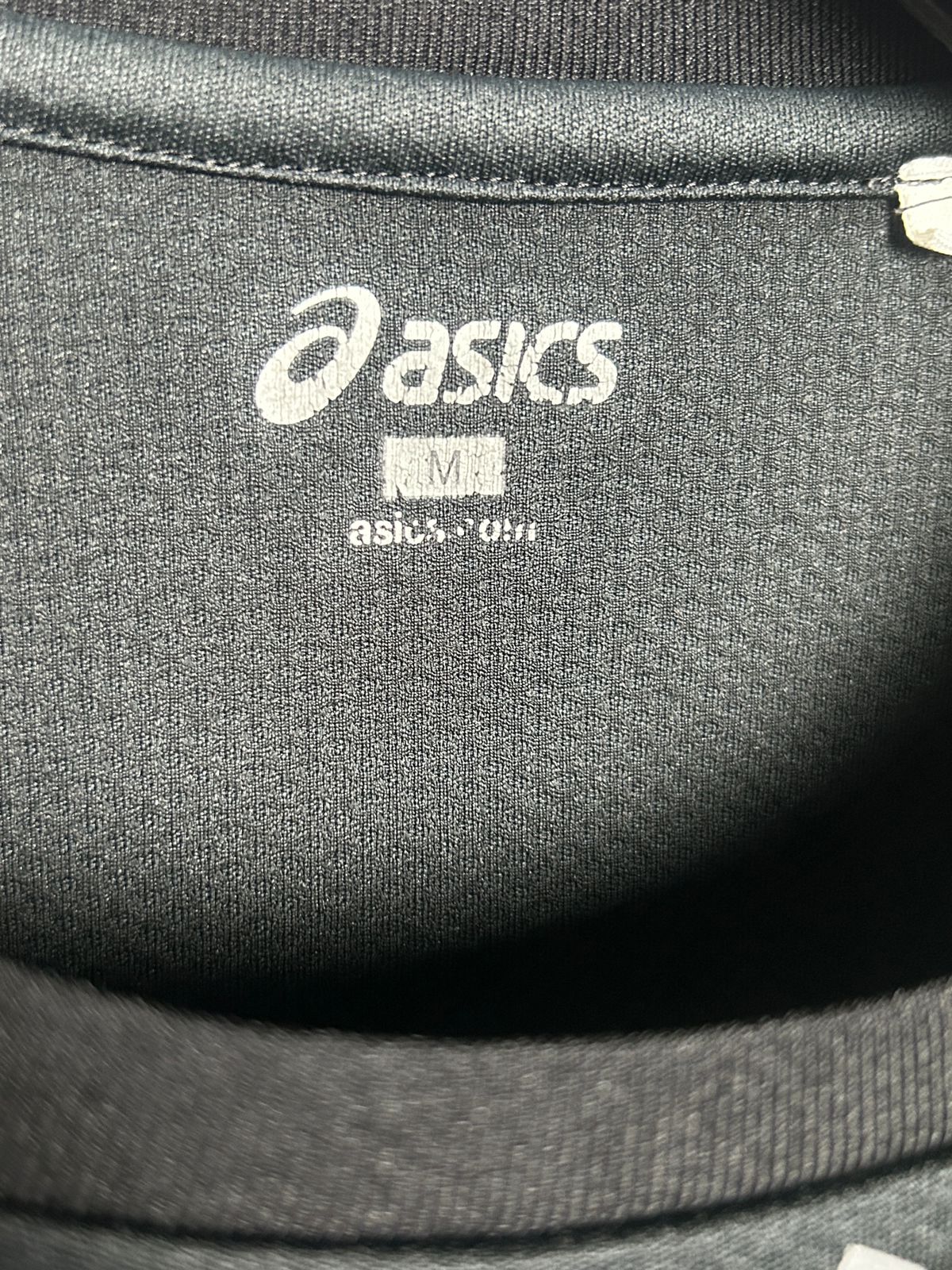 Asics Black Round Neck (Run4Life) - Medium