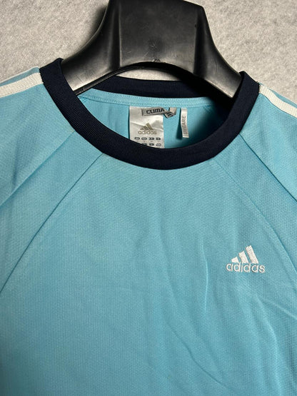 Adidas Clima Lite Ice Blue Round Neck - Medium
