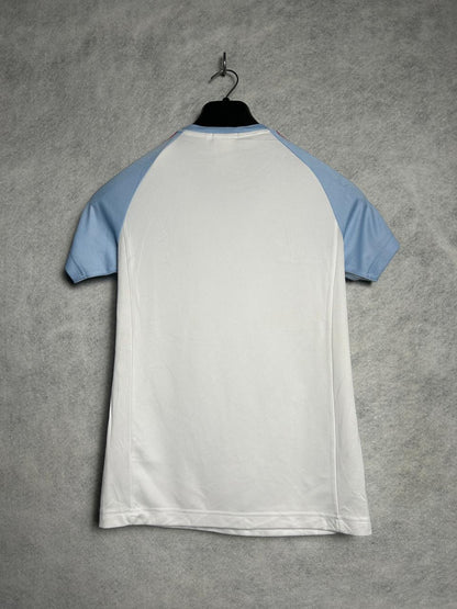 Adidas White ClimaLite UV Care Round Neck - Juniors Large