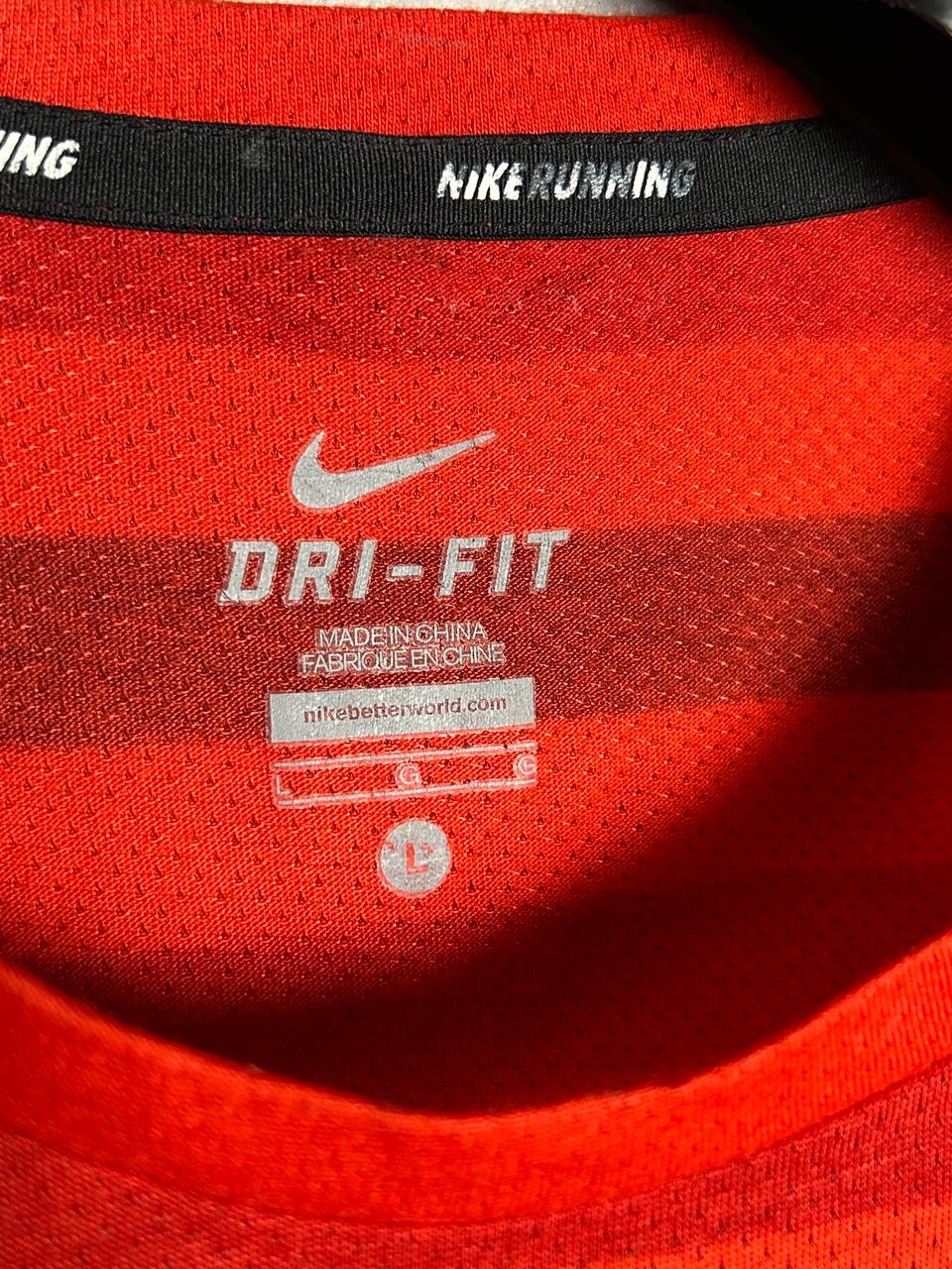 Nike Running Red Round Tee - Large