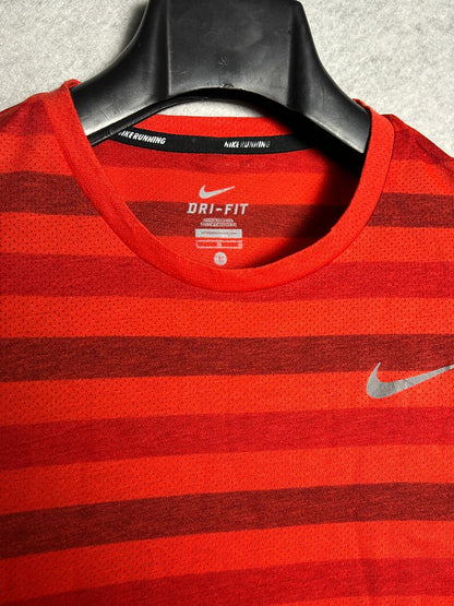 Nike Running Red Round Tee - Large
