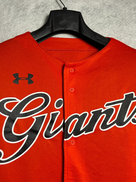 Under Armour Giants Red Baseball Jersey - Medium