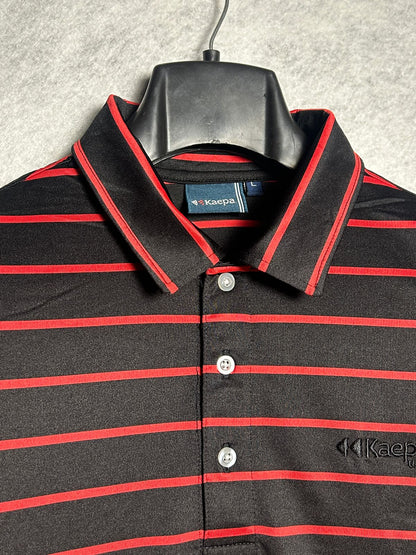 Kaepa Red & Black Lines Polo - Large