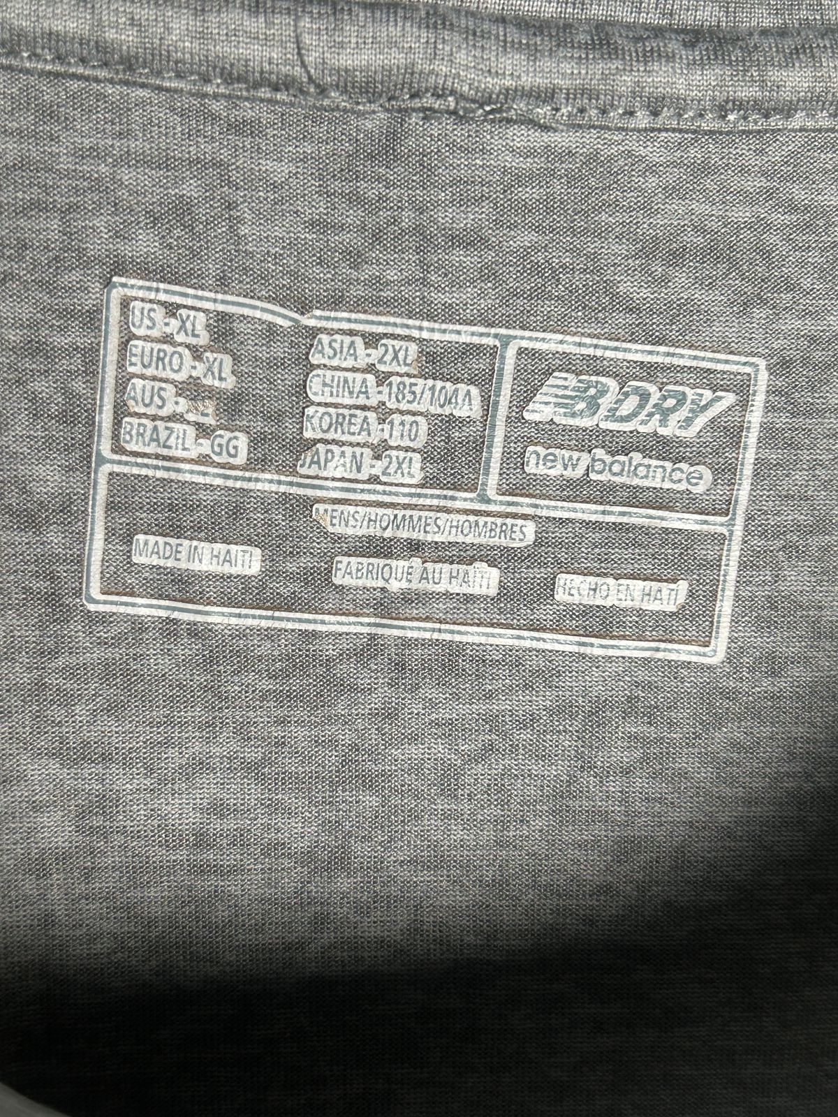 New Balance Gray Round Neck - XXL