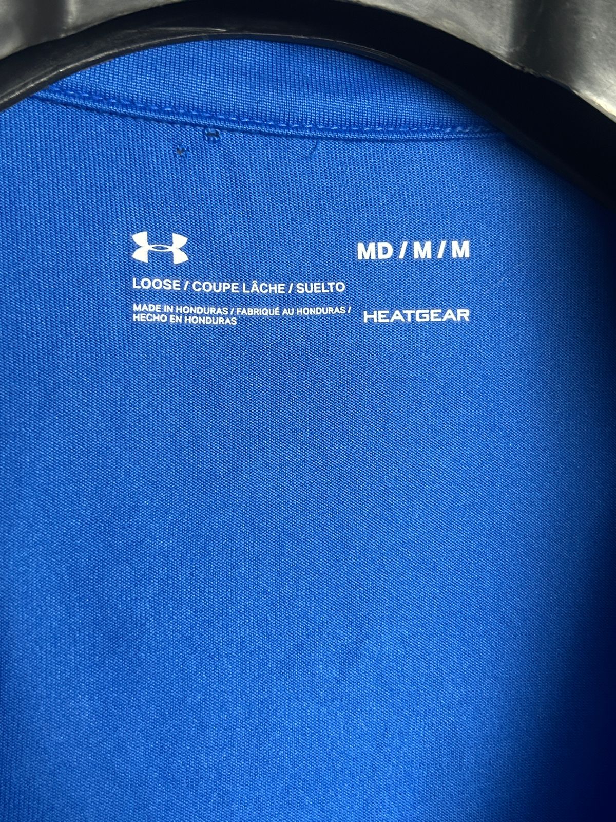 Under Armour Blue Loose Heat Gear QTR Zip - Medium