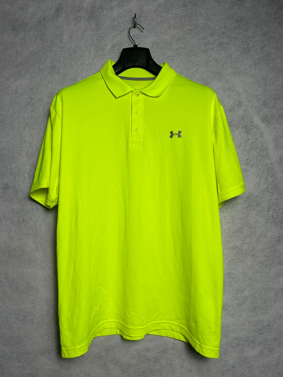 Under Armour Neon Green Button Polo - XXL