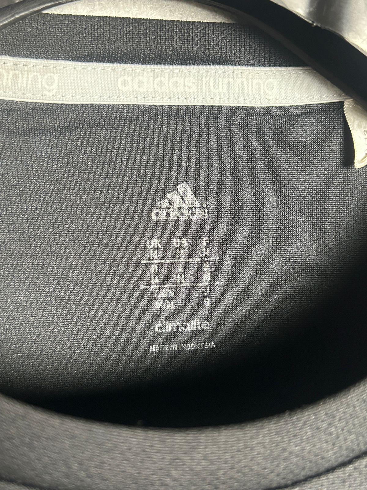 Adidas Black Full Sleeves Round Tee - Medium