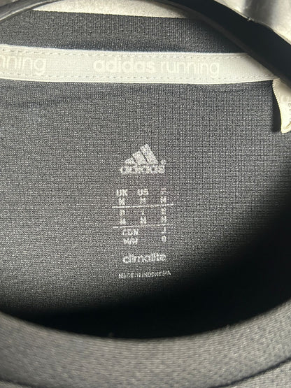 Adidas Black Full Sleeves Round Tee - Medium