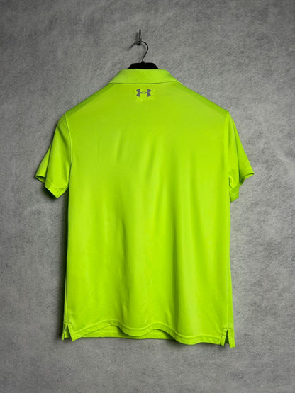 Heat Gear Under Armour Loose Neon Green Polo - YXL