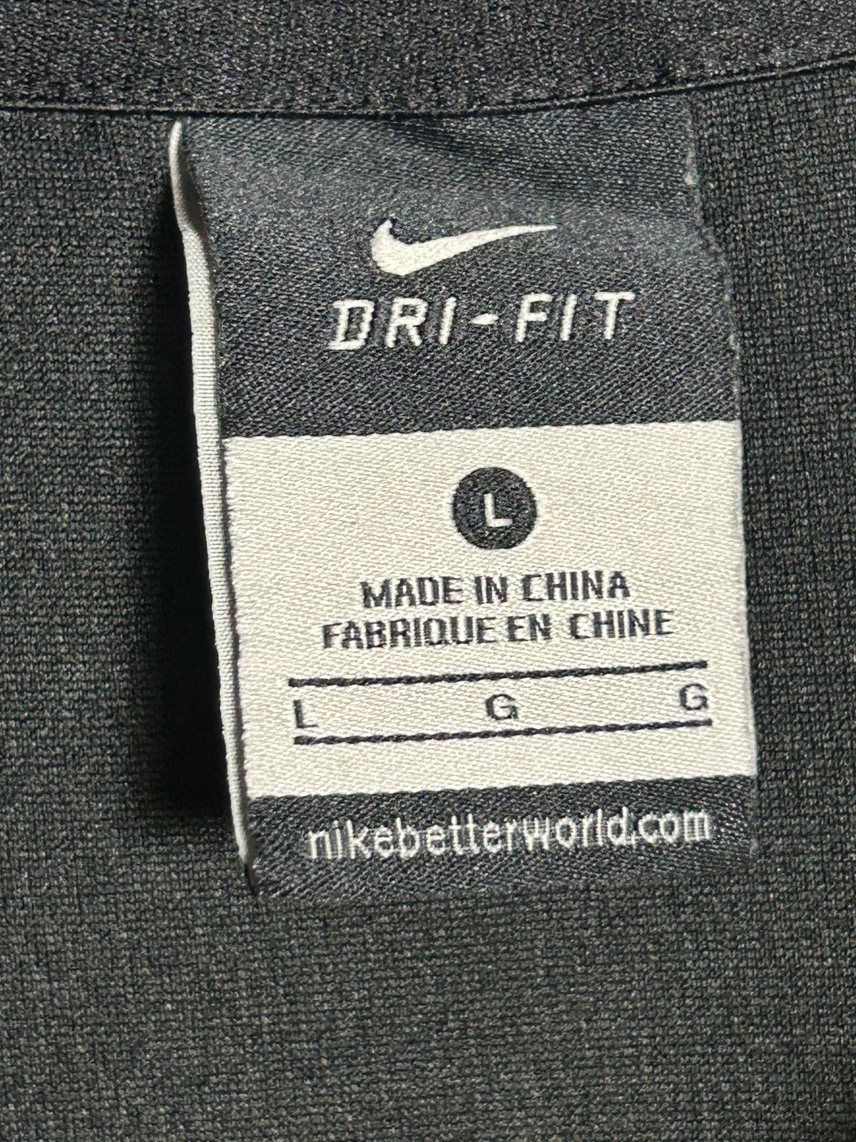 Nike Dri Fit Black & Yellow V Neck - Large