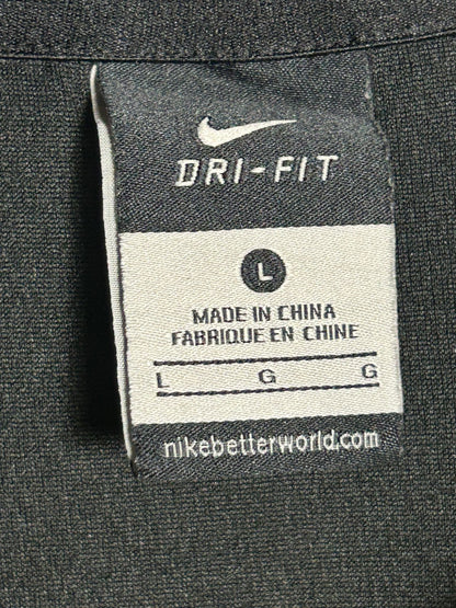 Nike Dri Fit Black & Yellow V Neck - Large