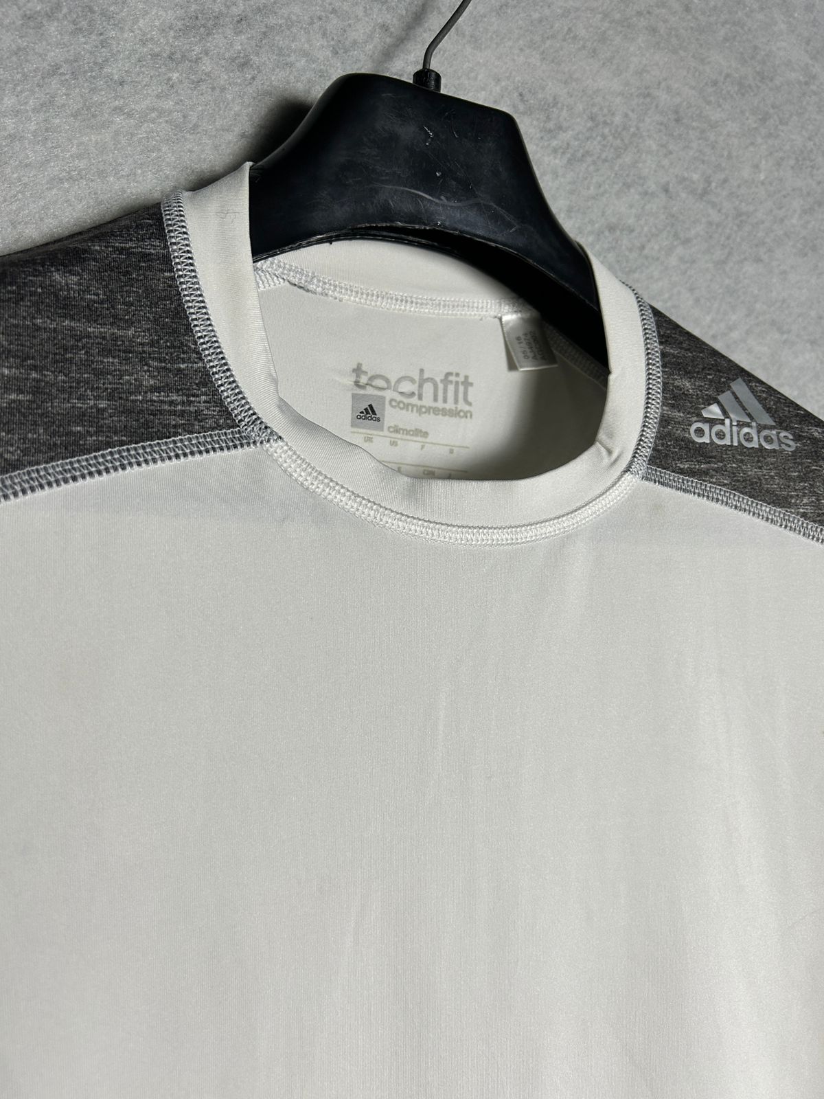 Adidas TechFit Climalite White CompressionXFitted (Player Jouer) - Large