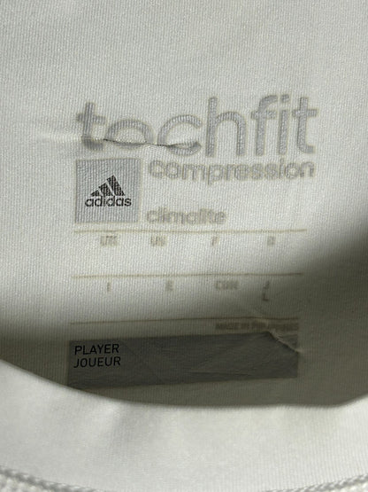 Adidas TechFit Climalite White CompressionXFitted (Player Jouer) - Large