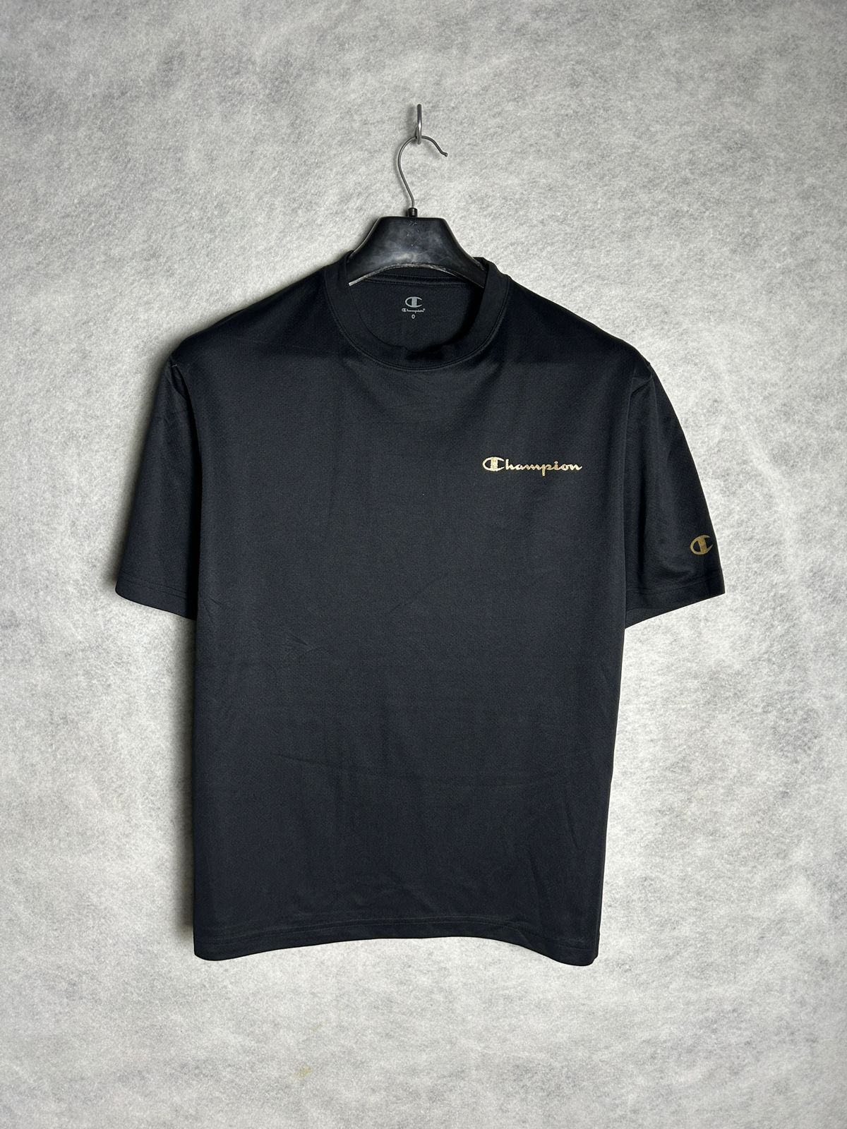 Champion Black Round Neck - Large