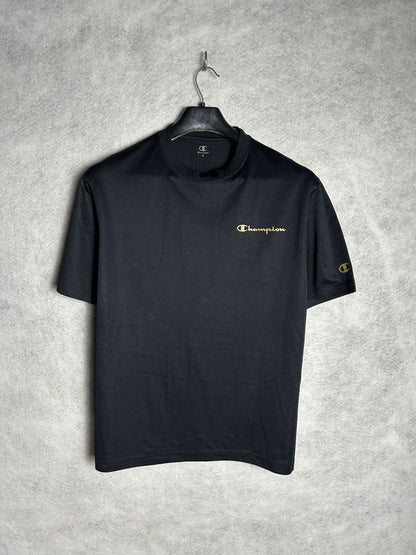 Champion Black Round Neck - Large