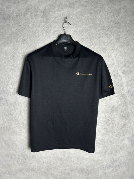 Champion Black Round Neck - Large