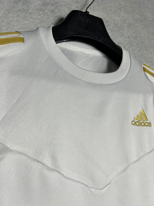 Adidas White Round Neck - Small
