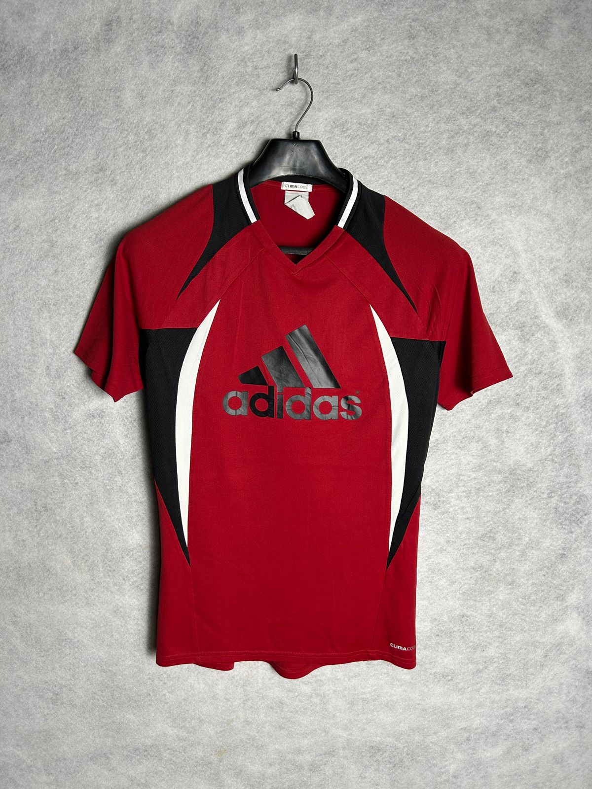 Adidas Red V Neck Clima Cool - Medium