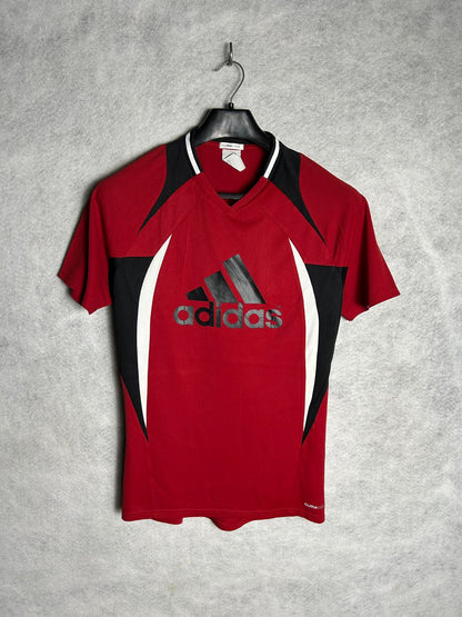 Adidas Red V Neck Clima Cool - Medium