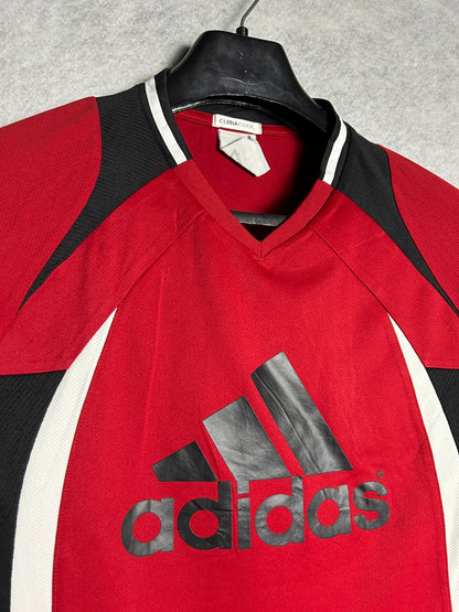 Adidas Red V Neck Clima Cool - Medium