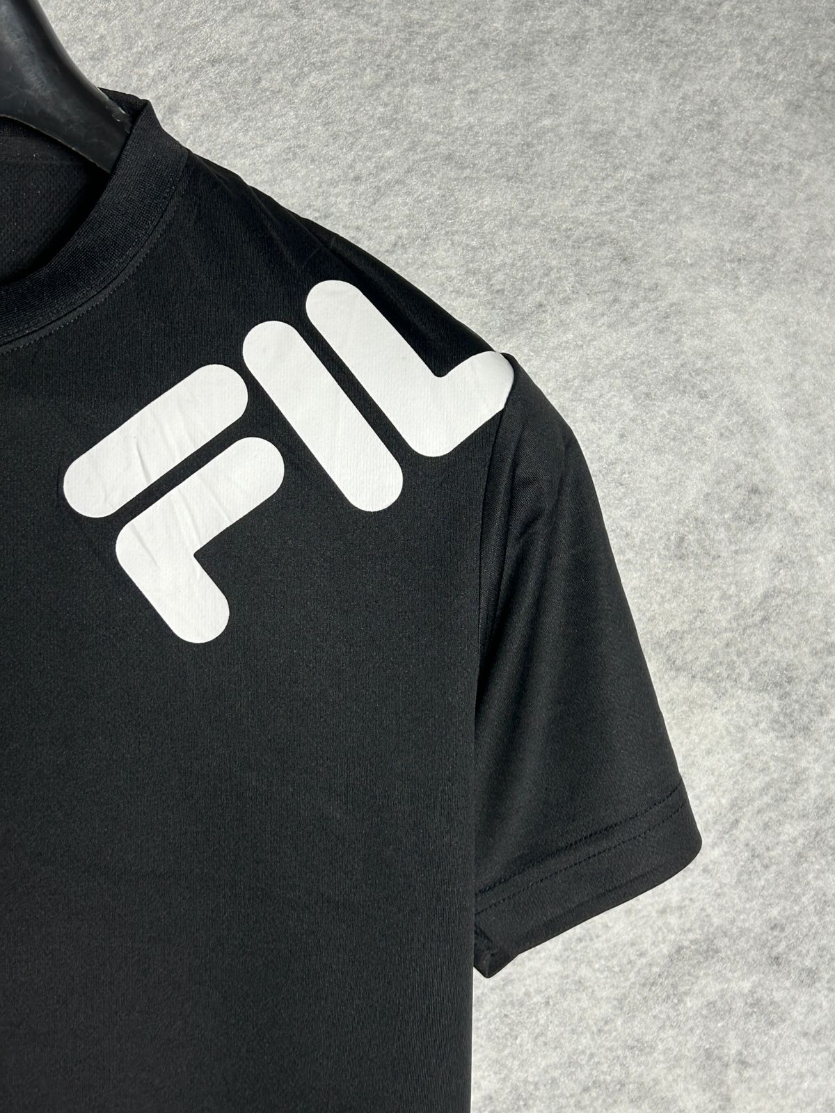 Fila Black Round Tee - Medium